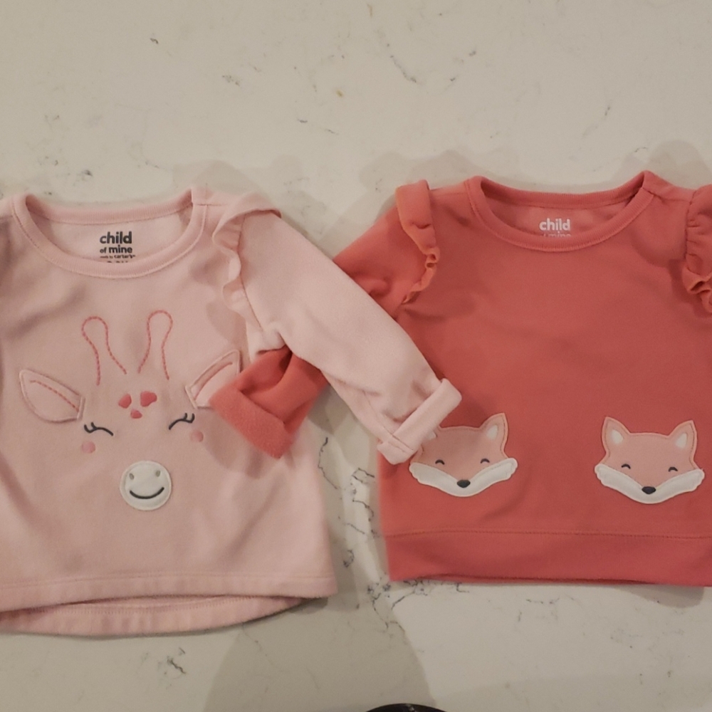 Pink fleece animal sweaters